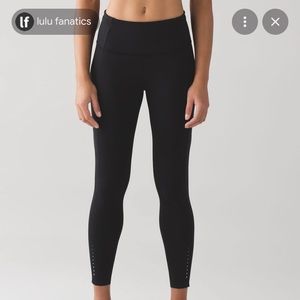NWT Lululemon Fast and Free High Rise 7/8 Tight Leggings in Black